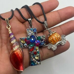 Handmade Colorful jewelry necklace for women 3 pieces